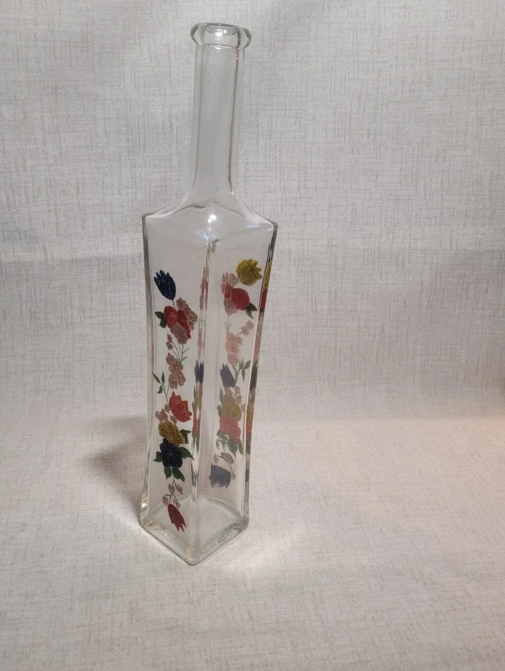 Vintage Avon Glass Flower Bud Vase 7.75